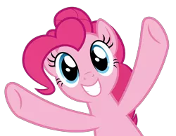 Size: 6000x4655 | Tagged: safe, artist:sollace, derpibooru import, pinkie pie, pony, honest apple, .svg available, absurd resolution, implied hug, simple background, smiling, solo, transparent background, vector