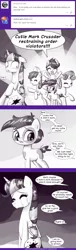 Size: 584x1920 | Tagged: suggestive, artist:deusexequus, derpibooru import, apple bloom, pipsqueak, scootaloo, sweetie belle, twilight sparkle, twilight sparkle (alicorn), alicorn, pony, ask the princess of friendship with benefits, comic, cutie mark crusaders, this will end in jail time