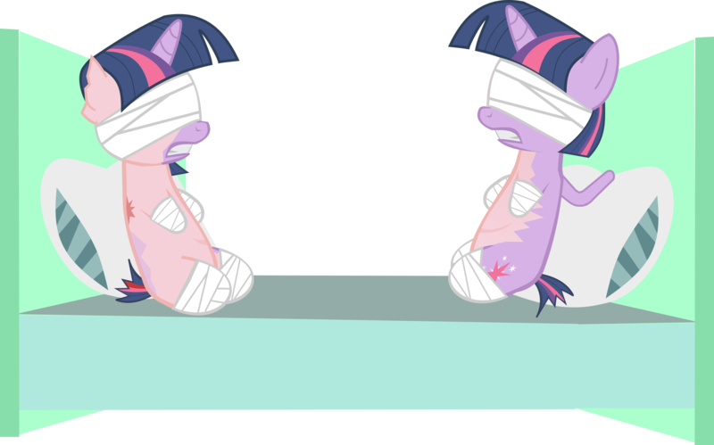 Size: 2613x1629 | Tagged: semi-grimdark, alternate version, artist:nursey, derpibooru import, twilight sparkle, pony, amputation, amputee, bad end, bandage, blind, burns, female, mare, missing limb, quadruple amputee, sextuple amputee, simple background, stump, transparent background, twilight stumple, wingless