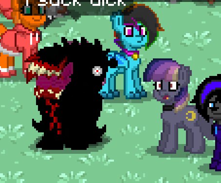 Size: 454x376 | Tagged: questionable, semi-grimdark, derpibooru import, oc, oc:rdash, unofficial characters only, pony, pony town, blood