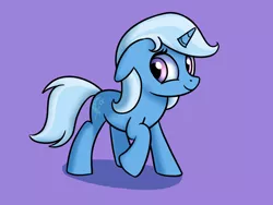 Size: 800x600 | Tagged: safe, artist:steamflash, derpibooru import, trixie, pony, unicorn, female, filly, mare, purple background, simple background, solo