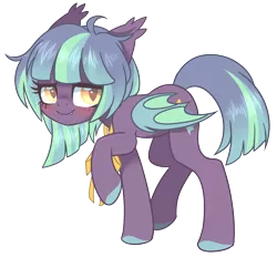 Size: 2394x2226 | Tagged: safe, artist:hawthornss, derpibooru import, oc, oc:pluto, unofficial characters only, bat pony, pony, blushing, colored hooves, cute, cute little fangs, ear fluff, fangs, looking at you, simple background, transparent background