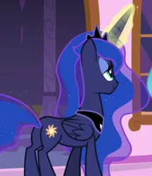 Size: 510x590 | Tagged: safe, derpibooru import, screencap, princess luna, pony, a royal problem, cropped, female, mare, plot, swapped cutie marks