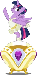 Size: 3000x5959 | Tagged: safe, artist:dashiesparkle, derpibooru import, twilight sparkle, twilight sparkle (alicorn), alicorn, pony, a royal problem, .svg available, absurd resolution, ballerina, female, high res, mare, music box, simple background, solo, transparent background, tutu, twilarina, vector