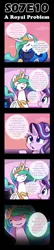 Size: 600x2775 | Tagged: safe, artist:vavacung, derpibooru import, daybreaker, princess celestia, princess luna, starlight glimmer, alicorn, pony, unicorn, a royal problem, bad end, comic, evil grin, female, grin, horseshoes, implied daybreaker, plot twist, smiling, this will end in tears, twist ending