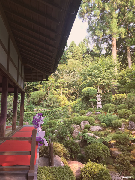 Size: 1280x1707 | Tagged: safe, artist:kuzumori, derpibooru import, starlight glimmer, pony, unicorn, irl, japan, kyoto, photo, ponies in real life, scenery, solo