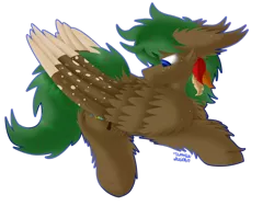 Size: 1024x768 | Tagged: safe, artist:vanillaswirl6, derpibooru import, oc, oc:sorrel swoop, unofficial characters only, pegasus, pony, blue eyes, cheek fluff, chest fluff, colored pupils, colored wings, colored wingtips, commission, ear fluff, feather, fluffy, freckles, looking down, lying down, male, mouth hold, outline, preening, prone, signature, simple background, solo, stallion, transparent background, wing fluff