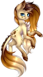 Size: 1024x1847 | Tagged: safe, artist:adakola, deleted from derpibooru, derpibooru import, oc, oc:caramel, unofficial characters only, pony, unicorn, chest fluff, female, mare, simple background, solo, transparent background