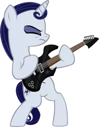 Size: 5117x6547 | Tagged: safe, artist:ironm17, derpibooru import, moonlight raven, pony, unicorn, absurd resolution, bipedal, electric guitar, eyes closed, female, goth, gothic, guitar, guitarity, mare, metal, simple background, solo, transparent background, vector
