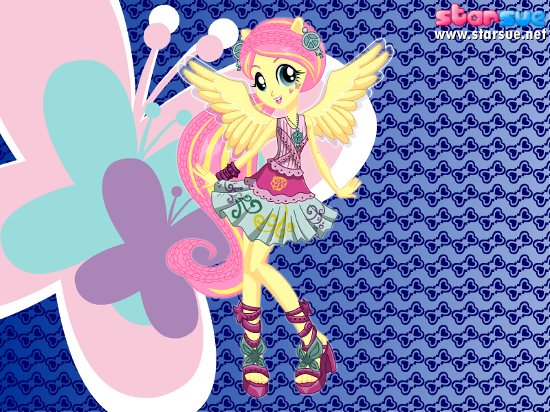 Size: 800x600 | Tagged: safe, artist:user15432, derpibooru import, fluttershy, human, pegasus, pony, equestria girls, rainbow rocks, alternate hairstyle, boots, clothes, dressup, feet, female, hairstyle, hasbro, hasbro studios, high heel boots, humanized, new hairstyle, pegasus wings, ponied up, rainbow hair, rainbow rocks outfit, rock and roll, shoes, skirt, solo, starsue, winged humanization, wings