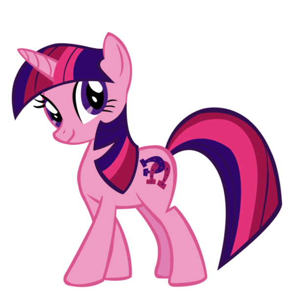 Size: 885x902 | Tagged: safe, derpibooru import, lucky swirl, pony, unicorn, cardboard twilight, female, mare, recolor, simple background, solo, transparent background