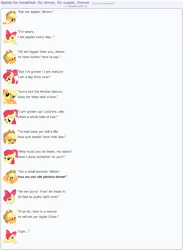 Size: 868x1189 | Tagged: apple bloom, applejack, artist:dziadek1990, conversation, derpibooru import, dialogue, emotes, emote story, poem, reddit, rhyme, safe, slice of life, text