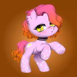 Size: 3000x3000 | Tagged: safe, artist:vitalspark, derpibooru import, oc, oc:lucid dream, unofficial characters only, earth pony, pony, base used, collar, solo