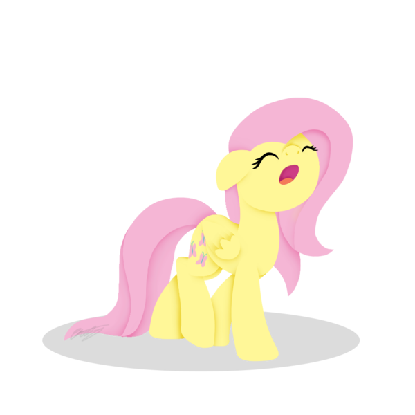 Size: 1000x1000 | Tagged: safe, artist:libbythekautz, derpibooru import, fluttershy, pegasus, pony, eyes closed, female, mare, open mouth, simple background, solo, transparent background, yawn