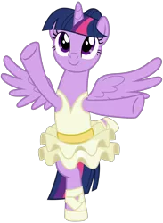 Size: 2200x3000 | Tagged: safe, artist:cheezedoodle96, derpibooru import, twilight sparkle, twilight sparkle (alicorn), alicorn, pony, a royal problem, .svg available, alternate hairstyle, balancing, ballerina, clothes, cute, female, mare, simple background, skirt, solo, spread wings, svg, transparent background, tutu, twiabetes, twilarina, vector, wings