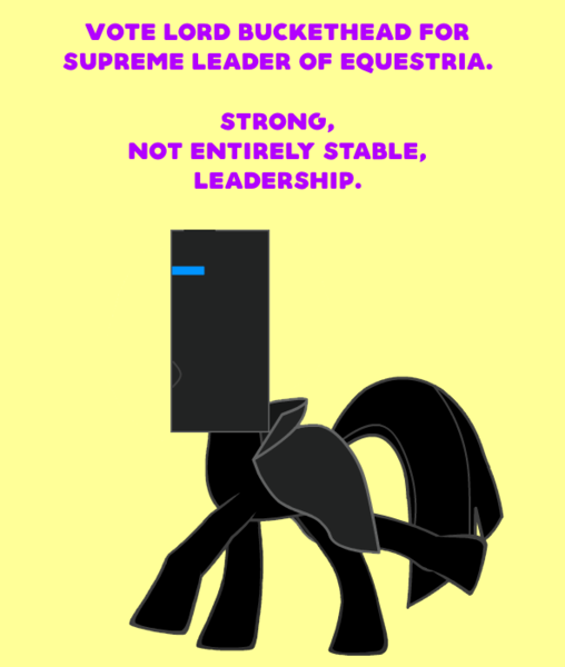 Size: 593x700 | Tagged: safe, derpibooru import, ponified, pony, campaign, election, last week tonight, lord buckethead, text, united kingdom