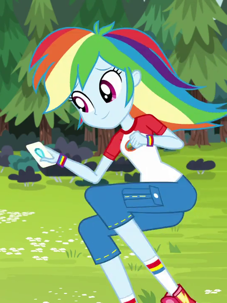 Size: 540x720 | Tagged: safe, derpibooru import, screencap, rainbow dash, equestria girls, legend of everfree, cropped, female, solo