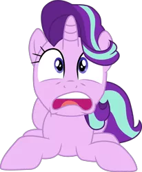 Size: 6999x8487 | Tagged: safe, artist:paganmuffin, derpibooru import, starlight glimmer, pony, unicorn, a royal problem, absurd resolution, faic, female, mare, prone, simple background, solo, surprised, transparent background, vector
