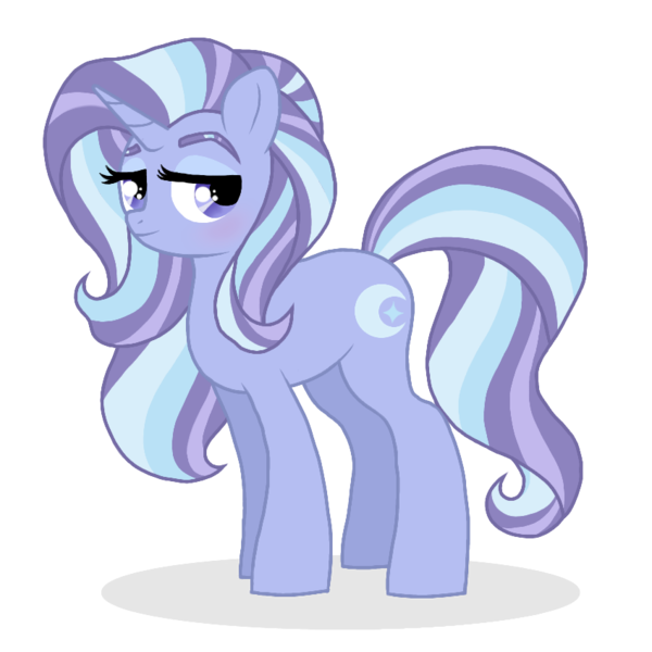 Size: 849x849 | Tagged: safe, artist:unoriginai, derpibooru import, oc, oc:moonlit gleam, unofficial characters only, pony, unicorn, cute, female, magical lesbian spawn, mare, offspring, parent:starlight glimmer, parent:trixie, parents:startrix, simple background, transparent background