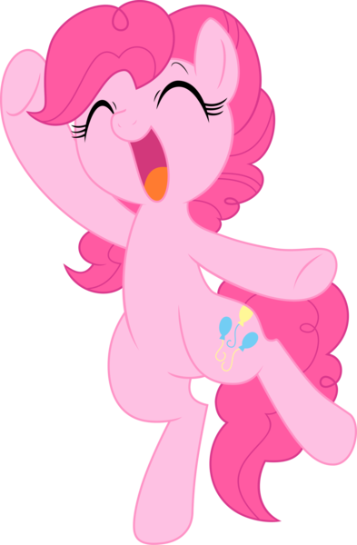 Size: 2196x3356 | Tagged: safe, artist:mochi--pon, derpibooru import, pinkie pie, pony, cute, diapinkes, eyes closed, on one hoof, open mouth, ponk, simple background, solo, transparent background, vector