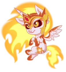 Size: 1600x1750 | Tagged: safe, artist:jack-pie, derpibooru import, daybreaker, alicorn, pony, a royal problem, armor, chibi, cute, diabreaker, female, mare, signature, simple background, solo, transparent background