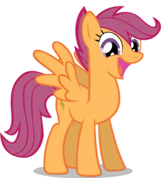 Size: 831x920 | Tagged: safe, artist:dlazerous, artist:noxwyll, artist:speedingturtle, artist:the smiling pony, derpibooru import, edit, vector edit, scootaloo, pegasus, pony, female, mare, older, older scootaloo, simple background, solo, transparent background, vector, wrong cutie mark