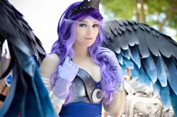 Size: 2048x1361 | Tagged: safe, artist:annalynncosplay, derpibooru import, princess luna, human, clothes, cosplay, costume, irl, irl human, photo, solo