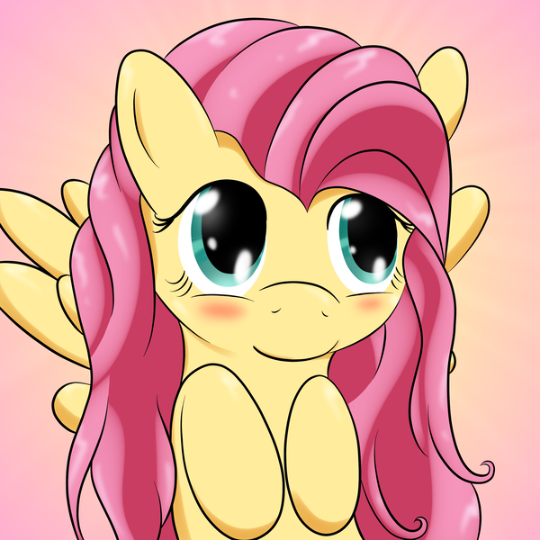 Size: 3000x3000 | Tagged: safe, artist:o-fluttershy-o, derpibooru import, fluttershy, pegasus, pony, .psd available, cute, paint tool sai, shyabetes, solo