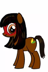 Size: 394x591 | Tagged: artist needed, safe, derpibooru import, oc, oc:kuruminha, ponified, unofficial characters only, earth pony, pony, pony creator, bangs, brazil, brchan, face paint, indigenous brazilian, looking at you, mascot, simple background, solo