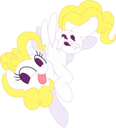 Size: 4056x4458 | Tagged: safe, artist:mochi--pon, artist:stepandy, derpibooru import, surprise, pegasus, pony, absurd resolution, female, g1, g1 to g4, generation leap, mare, no catchlights, simple background, solo, tongue out, transparent background, vector, vector trace