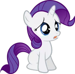 Size: 3234x3197 | Tagged: safe, artist:ocarina0ftimelord, derpibooru import, rarity, pony, unicorn, .svg available, female, filly, filly rarity, simple background, sitting, solo, transparent background, vector, younger