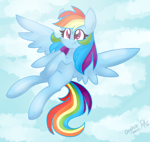 Size: 928x878 | Tagged: safe, artist:danger-dashz, artist:rainbowkittyy, derpibooru import, rainbow dash, pegasus, pony, female, flying, mare, solo