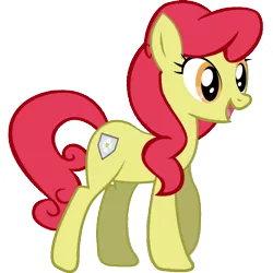 Size: 882x882 | Tagged: safe, artist:dlazerous, artist:nightmaremoons, artist:quanno3, derpibooru import, edit, vector edit, apple bloom, earth pony, pony, alternate cutie mark, female, mare, older, older apple bloom, simple background, solo, transparent background, vector, wrong cutie mark