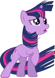 Size: 3067x4356 | Tagged: safe, artist:ocarina0ftimelord, derpibooru import, twilight sparkle, pony, unicorn, the crystal empire, .svg available, absurd resolution, female, mare, simple background, solo, the failure song, transparent background, vector, vector trace, windswept mane