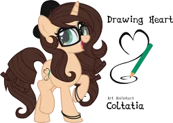 Size: 11361x8120 | Tagged: safe, artist:jadedjynx, derpibooru import, oc, oc:drawing heart, unofficial characters only, pony, absurd resolution, cutie mark, pencil, simple background, solo, transparent background, vector