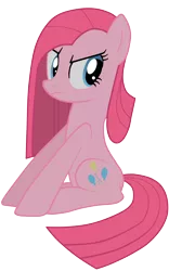 Size: 3126x5000 | Tagged: safe, artist:jennieoo, derpibooru import, pinkie pie, earth pony, pony, party of one, absurd resolution, female, mare, pinkamena diane pie, simple background, solo, transparent background, vector, vector trace