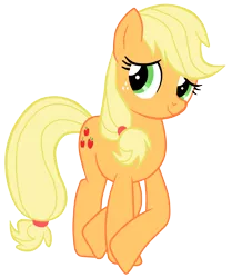 Size: 5000x5981 | Tagged: safe, artist:jennieoo, derpibooru import, applejack, earth pony, pony, the last roundup, absurd resolution, crossed hooves, female, hatless, mare, missing accessory, simple background, solo, transparent background, vector