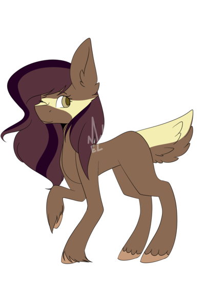 Size: 2000x3000 | Tagged: safe, artist:eclispeluna, derpibooru import, oc, unofficial characters only, deer pony, original species, pony, female, high res, mare, one eye closed, raised hoof, simple background, solo, transparent background, wink