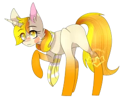 Size: 1545x1261 | Tagged: safe, artist:alithecat1989, derpibooru import, oc, oc:vixey, unofficial characters only, pony, unicorn, blank flank, female, gradient hooves, mare, raised hoof, simple background, solo, transparent background