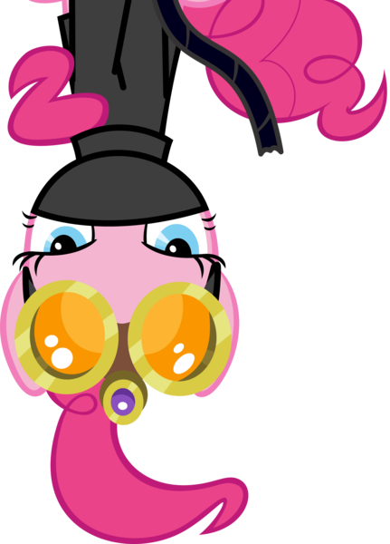 Size: 3918x5460 | Tagged: safe, artist:ocarina0ftimelord, derpibooru import, pinkie pie, earth pony, pony, the crystal empire, .svg available, absurd resolution, catsuit, female, goggles, mare, simple background, solo, transparent background, vector, vector trace