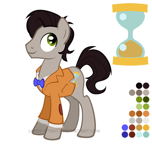 Size: 504x504 | Tagged: safe, alternate version, artist:lissystrata, derpibooru import, doctor whooves, time turner, ponified, pony, cutie mark, eleventh doctor, hourglass, matt smith, reference sheet, simple background, solo, transparent background, vector