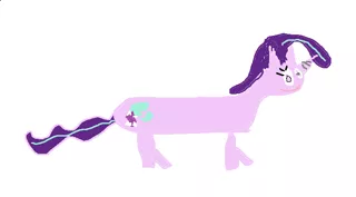 Size: 743x410 | Tagged: safe, derpibooru import, starlight glimmer, pony, abomination, long glimmer, long pony, ms paint, solo, wat, you tried