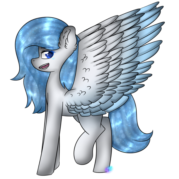 Size: 1024x1024 | Tagged: safe, artist:northlights8, derpibooru import, oc, oc:cloudy rain, unofficial characters only, pegasus, pony, female, mare, simple background, solo, transparent background