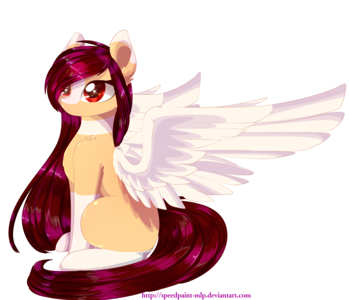 Size: 1024x883 | Tagged: safe, artist:little-sketches, derpibooru import, oc, oc:yeri, unofficial characters only, pegasus, pony, cute, female, mare, ocbetes, simple background, sitting, solo, spread wings, transparent background, wings