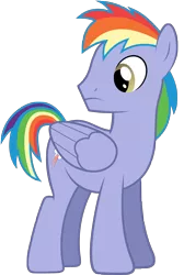 Size: 3353x5000 | Tagged: safe, artist:rubez2525, derpibooru import, rainbow blaze, pegasus, pony, games ponies play, .ai available, absurd resolution, male, simple background, solo, stallion, transparent background, vector, vector trace