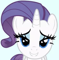 Size: 1000x1015 | Tagged: safe, artist:punchingshark, derpibooru import, rarity, pony, unicorn, .zip file at source, blue background, female, lip bite, mare, simple background, solo, vector, vector trace