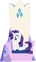 Size: 5913x10265 | Tagged: safe, artist:xhalesx, derpibooru import, rarity, pony, unicorn, equestria girls, rainbow rocks, .svg available, absurd resolution, female, friendship throne, inkscape, mare, ponyscape, simple background, solo, throne, transparent background, vector, vector trace