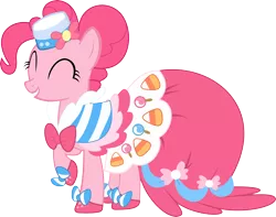 Size: 5000x3942 | Tagged: safe, artist:lextsy, derpibooru import, pinkie pie, earth pony, pony, the best night ever, absurd resolution, clothes, dress, female, gala dress, mare, simple background, solo, transparent background, vector