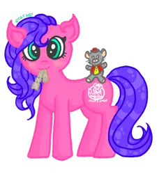 Size: 1024x1138 | Tagged: safe, artist:crystal-sushi, derpibooru import, earth pony, pony, chuck e cheese, chuck e cheese pony, cutie mark, female, g1, mare, mouth hold, simple background, tickets, transparent background