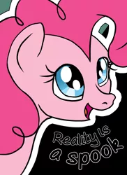 Size: 2400x3300 | Tagged: safe, artist:aaronmk, derpibooru import, pinkie pie, earth pony, pony, anarchy, egoist anarchism, max stirner, solo